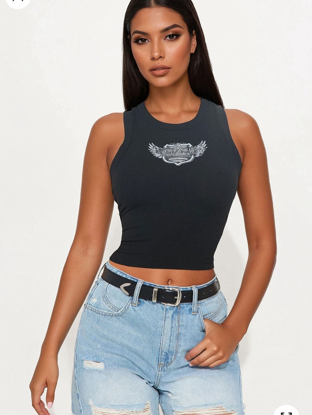 Fashion nova Harley Rider Tank Top - Black XS